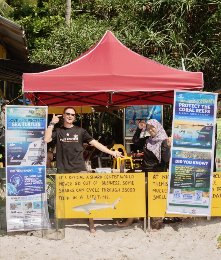 PMRS volunteers working the eco awareness booth on Long Beach